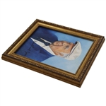Robert Trent Jones Signed Original Oil on Board Portrait by Artist Bill Waugh JSA ALOA