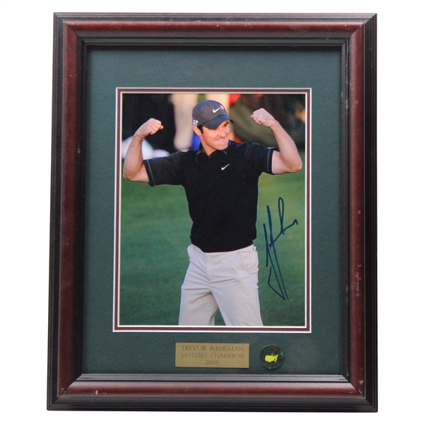Trevor Immelman Signed Masters Shot Display - Framed JSA ALOA