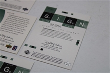 Phil Mickelson UD Front Nine Fabric Card w/Five (5) UD Sign of the Times Golf Cards