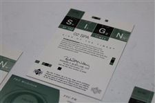 Phil Mickelson UD Front Nine Fabric Card w/Five (5) UD Sign of the Times Golf Cards