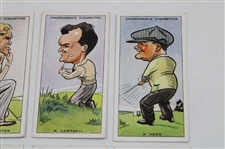 Ten (10) W. A. & A. C. Churchman Prominent Golfers Cards