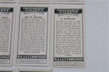 Ten (10) W. A. & A. C. Churchman Prominent Golfers Cards