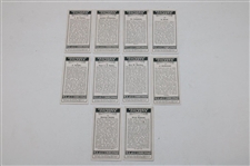Ten (10) W. A. & A. C. Churchman Prominent Golfers Cards