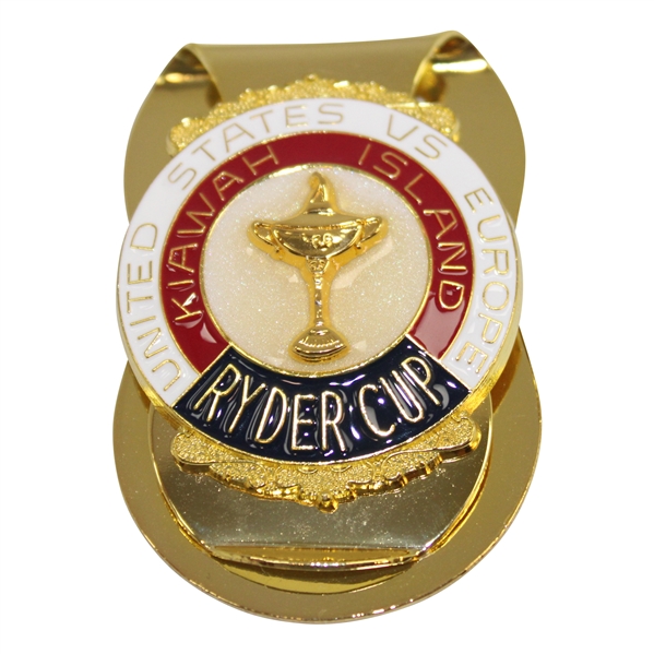 1991 Ryder Cup at Kiawah Island Commemorative Gold Money Clip