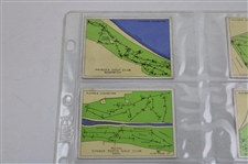 1936 John Player & Sons Complete Set (25) Championship Golf Courses Cards