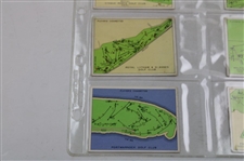 1936 John Player & Sons Complete Set (25) Championship Golf Courses Cards