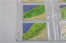 1936 John Player & Sons Complete Set (25) Championship Golf Courses Cards