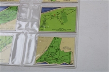 1936 John Player & Sons Complete Set (25) Championship Golf Courses Cards