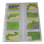 1936 John Player & Sons Complete Set (25) Championship Golf Courses Cards