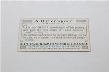 1922-29 Ogden's St. Julien Tobacco Golf Card