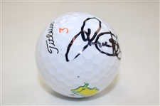Rory McIlroy Signed Titleist Masters Logo 3 Golf Ball JSA ALOA