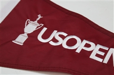 Wyndham Clark Signed 2023 US Open at LACC Double Pennant Flag JSA ALOA