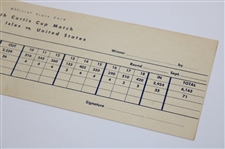 1954 Curtis Cup Matches Merion Golf Club Unused Official Scorecard