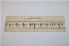 1954 Curtis Cup Matches Merion Golf Club Unused Official Scorecard