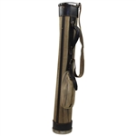 Vintage Black Leather & Canvas Stove Pipe Golf Bag