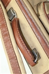 Vintage Brown Leather & Canvas Golf Bag