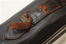 Vintage Black Leather Golf Bag