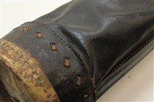 Vintage Black Leather Golf Bag