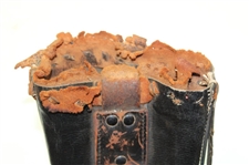 Vintage Black Leather Golf Bag