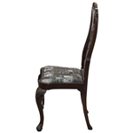 Classic Golf Themed Upholstered Fabric Dining Room Table Chair