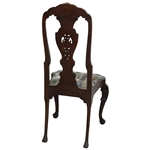 Classic Golf Themed Upholstered Fabric Dining Room Table Chair