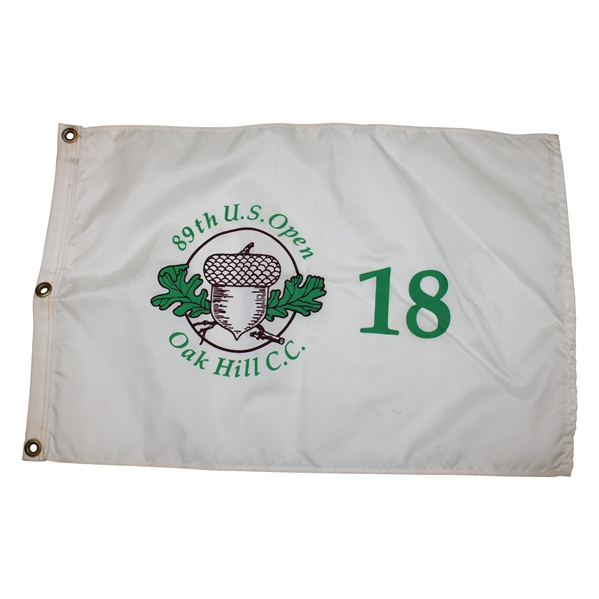 1989 US Open at Oak Hill C.C. White Screen Flag - Curtis Strange Winner