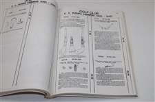 1992 'Golf Club U.S. Patents Condensed (1894-1940) Golf Patent Scrapbook' by Robert Smith
