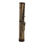Vintage Pat. 1917 Brown Leather & Canvas Stove Pipe 'L.H.N.' Burkhe Golf Bag