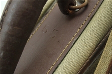 Vintage Brown Leather & Canvas Stove Pipe 551 Golf Bag