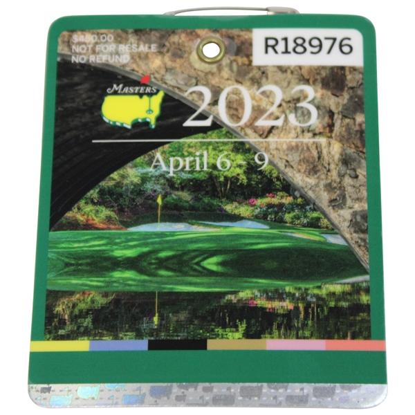 2023 Masters Tournament SERIES Badge #R18976 - Jon Rahm 