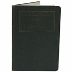 1935 Rights And Wrongs Of Golf By Robert T. Jones Jr.