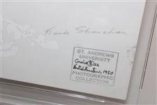 Frank Stranahan 1950 w/British Amateur Trophy St. Andrews University Circa 1980’s Type II Photo 