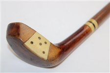 Circa 1900'S Fancy Face Wood Head Walking Stick