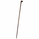 Circa 1900'S Fancy Face Wood Head Walking Stick