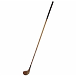 c.1910's C.J. Klees Fancy Face Wood Shaft Brassie w/ Waverly Horton Shaft Stamp