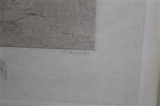 A Round Of The Links, Views Of The Golf Greens Of Scotland Etching by George Aikman Signed By Artist - Framed