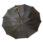 1950- 1960 Royal Golf Club Black Umbrella, Walking Stick Silver Plated Putter 