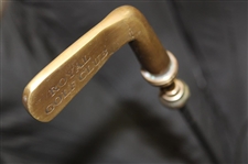 1950- 1960 Royal Golf Club Black Umbrella, Walking Stick Silver Plated Putter 