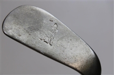 1900's Hand Forged Smooth Face Lofter Walking Stick