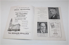 1945 NCAA Championship Program with Alister Mackenzie Hole Photos