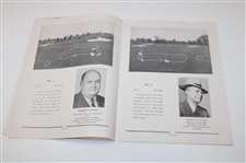 1945 NCAA Championship Program with Alister Mackenzie Hole Photos