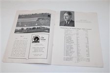 1945 NCAA Championship Program with Alister Mackenzie Hole Photos