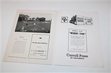 1945 NCAA Championship Program with Alister Mackenzie Hole Photos
