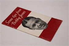 Some Tips From Bobby Jones Pamphlet