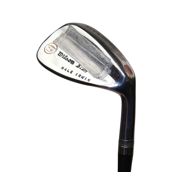 Hale Irwins Tournament Used Wilson Staff Fluid Feel Sand Wedge w/Lead Tape