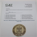 Hale Irwin's 1998 World Golf Village Grand Opening/Inaugural Induction Ceremony Medal in Box