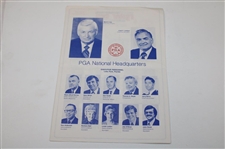 1975 Ryder Cup Draw Sheet & European Team Insert - Laurel Valley Golf Club 
