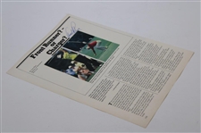 Arnold Palmer Signed 1983 U.S. Open Oakmont Program Page JSA ALOA