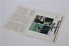 Arnold Palmer Signed 1983 U.S. Open Oakmont Program Page JSA ALOA