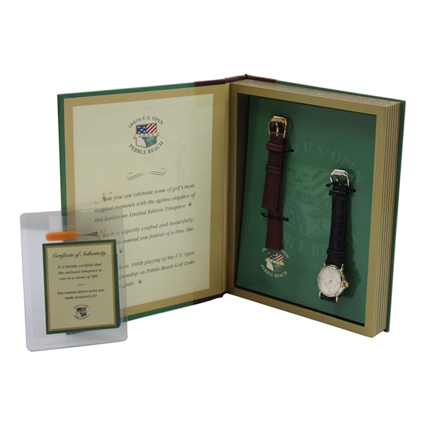 2000 U.S. Open at Pebble Beach Ltd Ed Watch 156/500 - Tiger Woods’ 1st Open